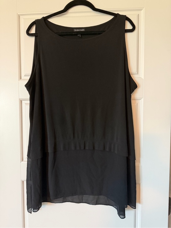 Eileen Fisher Tops - Eileen Fisher Black Silk Sleeveless Top